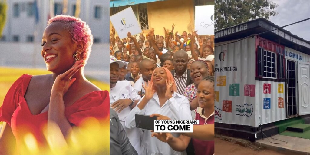 dj-cuppy-warms-hearts-as-she-builds-a-virtual-lab-for-a-secondary-school-in-lagos-(video)