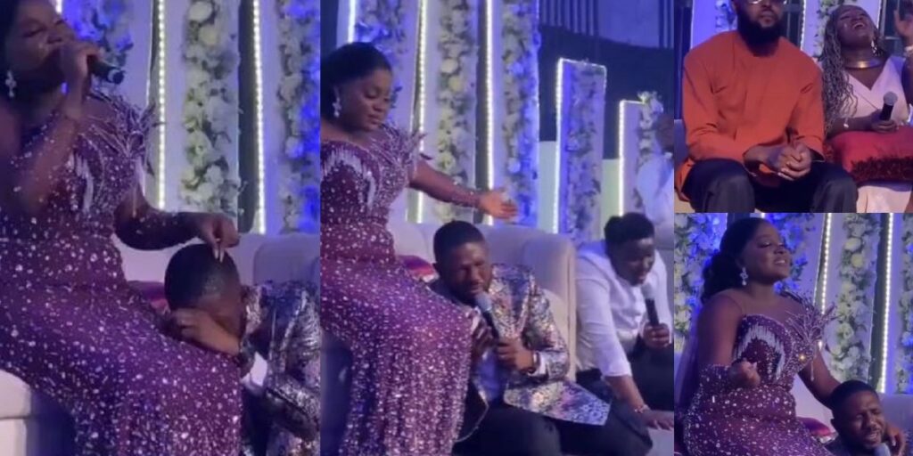 moment-gospel-singers-sunmisola-agbebi-and-yinka-okeleye’s-wedding-reception-turned-into-a-revival-(video)