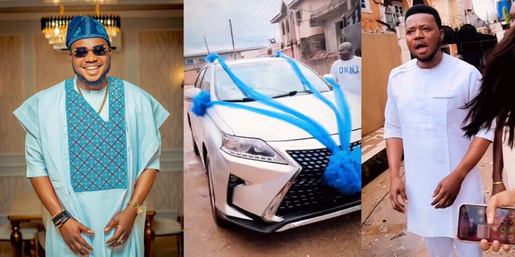 actor,-ayo-olaiya-speechless-as-his-wife-surprises-with-a-brand-new-car-on-set-(video)