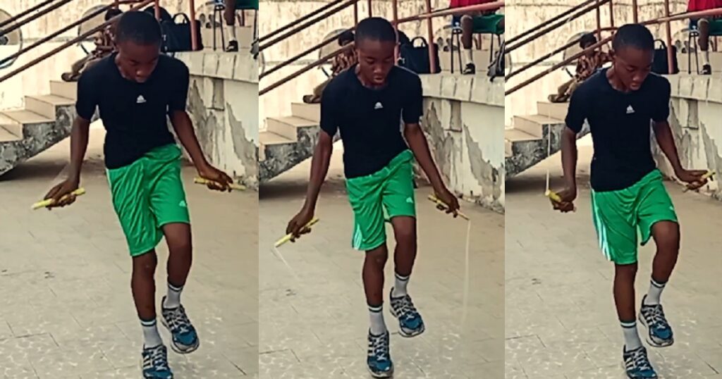 nigerian-boy-makes-history-as-he-sets-new-guinness-world-record-for-skipping-153-times-in-30-seconds-on-one-foot-(video)