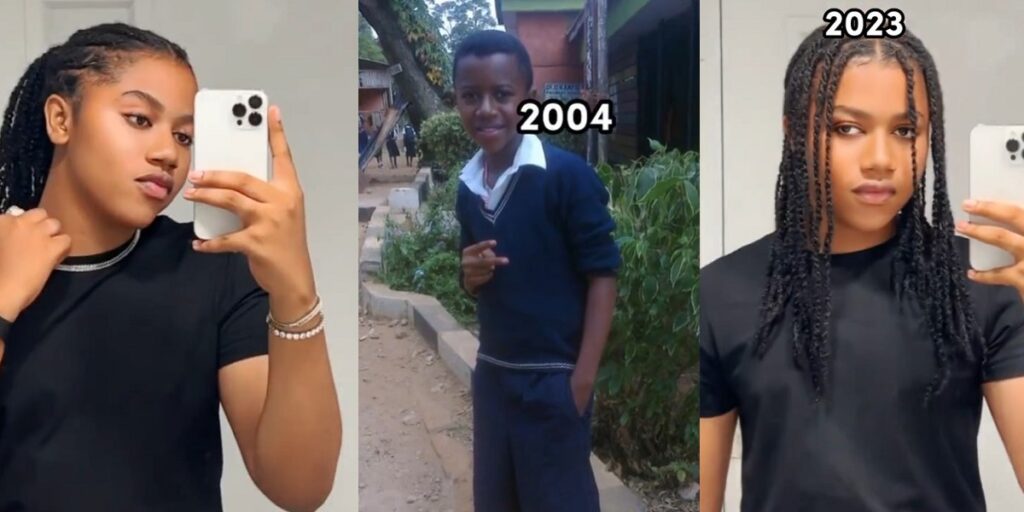 “na-man-or-woman-you-be?”-–-netizens-confused-as-man-shows-off-his-shocking-transformation-(video)