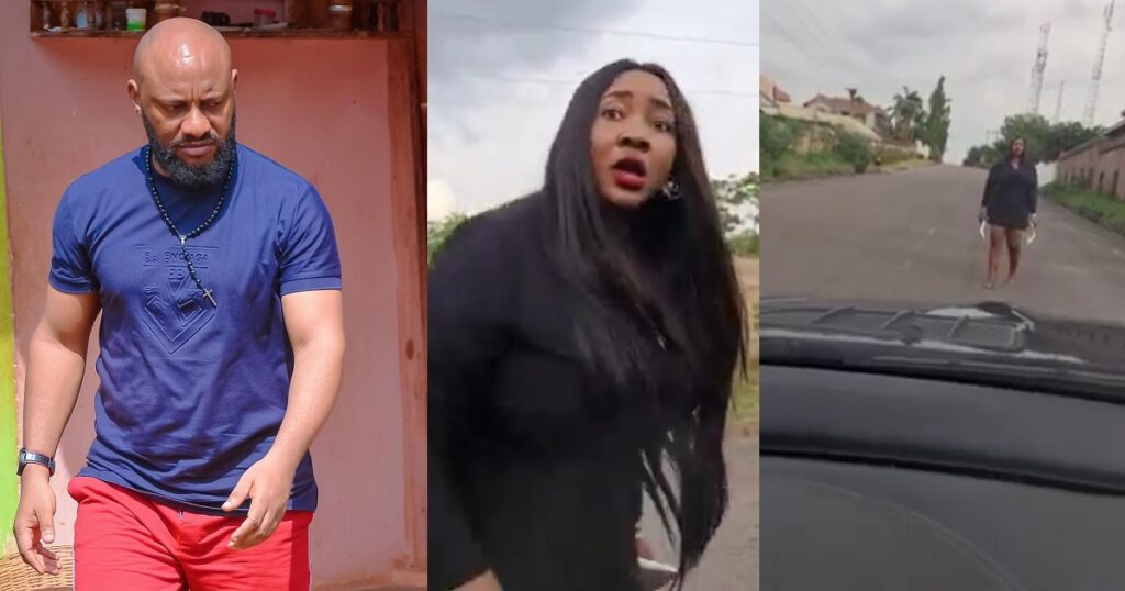 drama-ensues-as-judy-austin-blocks-yul-edochie-from-driving-out-during-an-argument-(video)