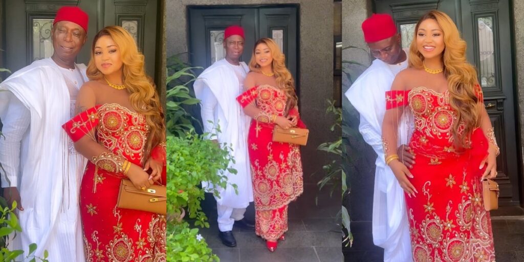 actress,-regina-daniels-and-husband-ned-nwoko-step-out-in-style-for-his-inauguration-as-a-senator-(video)