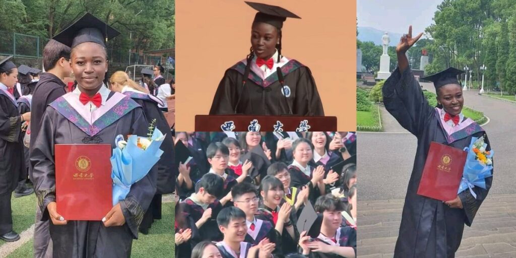 nigerian-lady-warms-hearts-as-she-emerges-best-graduating-student-at-chinese-university;-delivers-speech-in-fluent-chinese-(video)