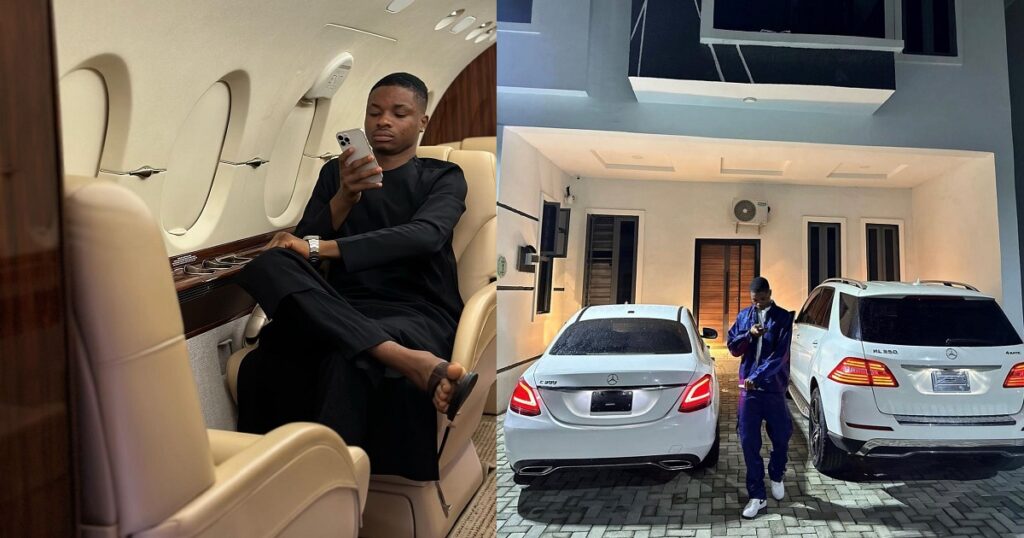 “a-cleaner-of-yesterday”-–-influencer-ola-of-lagos-shares-grass-to-grace-story-as-he-shows-off-his-assets