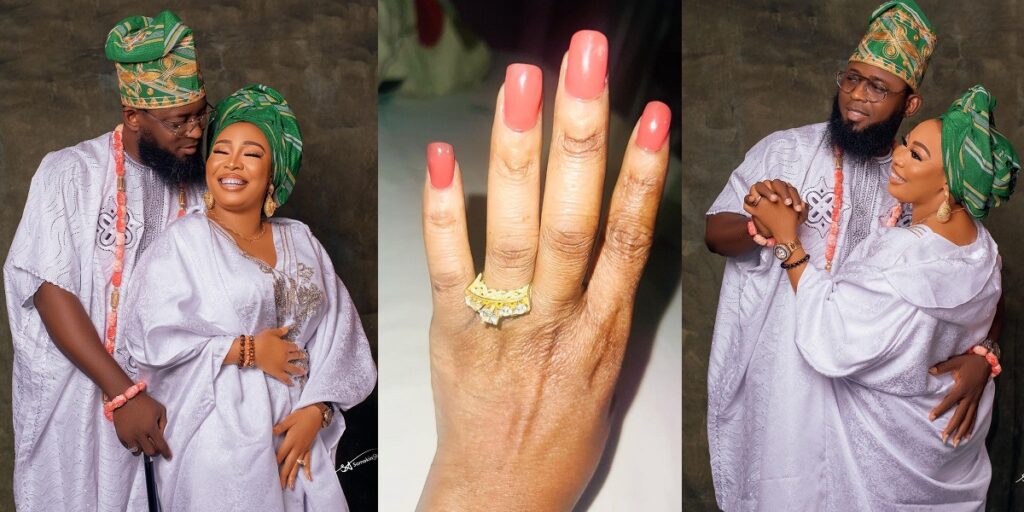 actress-bimpe-akintunde-unveils-her-mystery-lover-following-their-engagement-(video)
