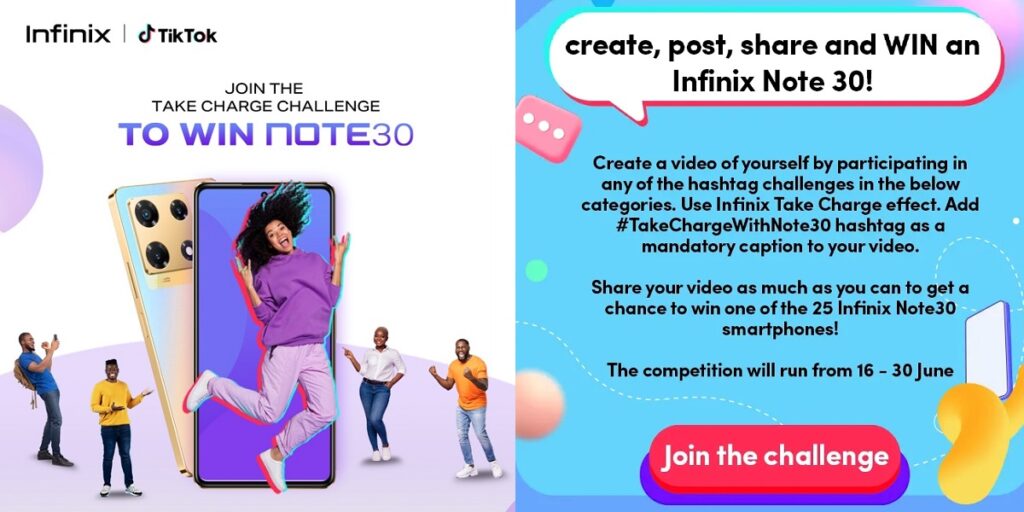 showcase-your-talent-and-win-the-all-new-infinix-note30-in-the-#takechargewithnote30-challenge