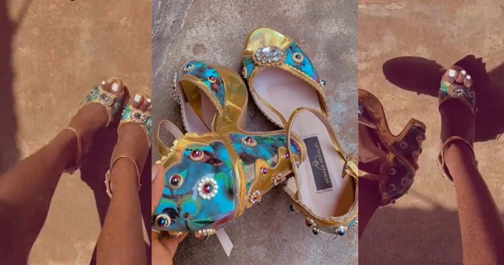 “madam-koikoi”-–-lady-flaunts-the-colorful-heels-her-mother-gifted-her-for-christmas-(video)
