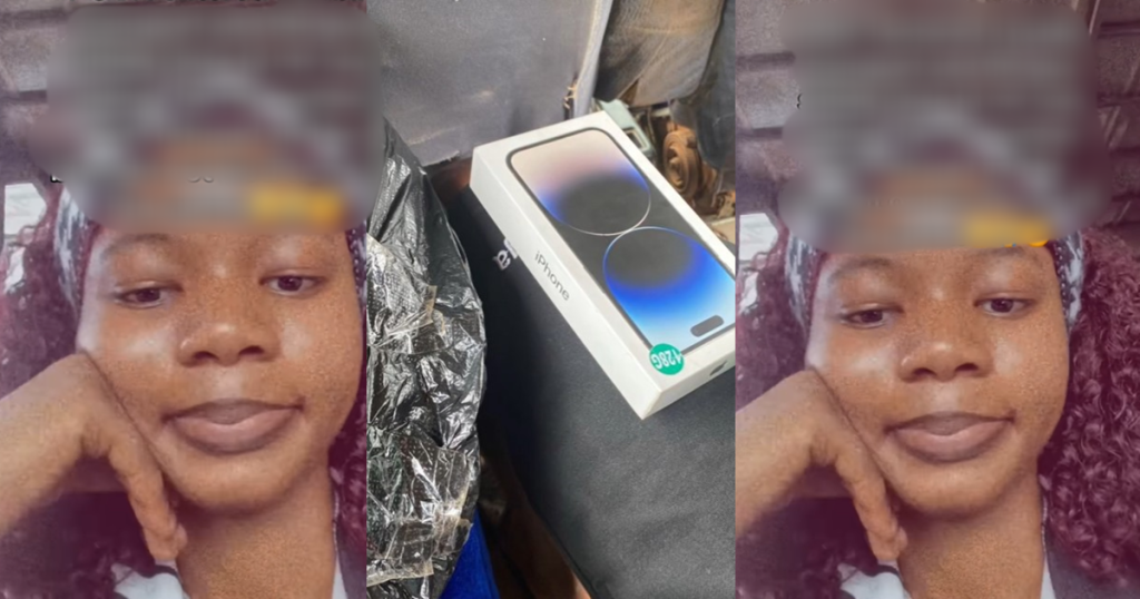 “more-reason-not-to-give-you”-–-male-admirer-shows-off-iphone-14-pro-box-after-lady-refuses-to-share-number-(watch)