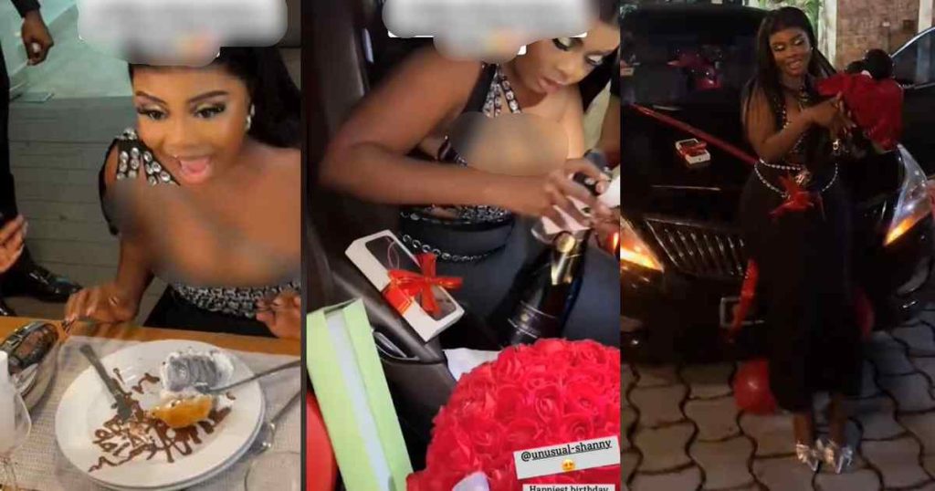 woman-overjoyed-as-her-man-fulfills-extravagant-birthday-wishes,-spends-millions-(watch)
