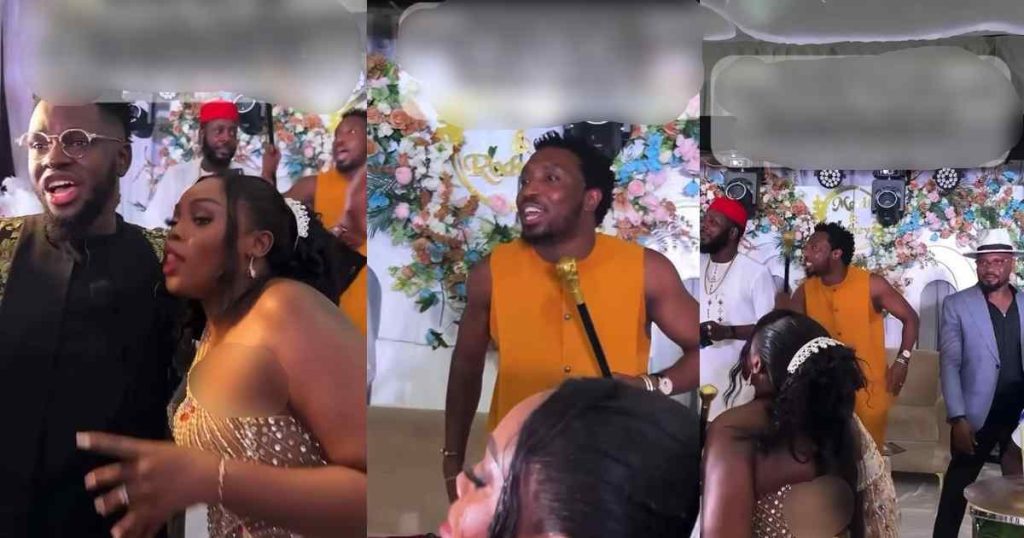 “the-chorus-leader-for-a-reason”-–-singer-timi-dakolo-and-party-drummer-save-the-day-after-dj-faces-technical-difficulties-during-a-wedding-ceremony-(watch)