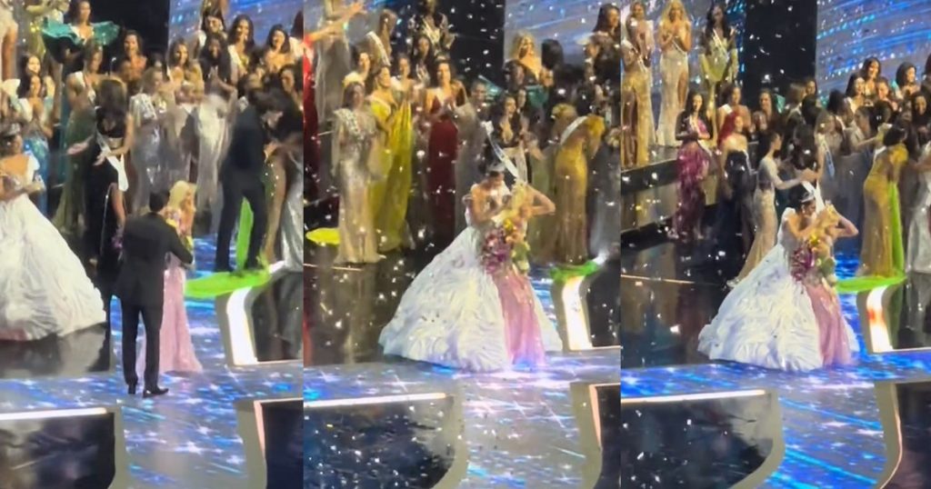 fellow-contestants-rush-to-congratulate-chidinma-adetshina-after-she-was-announced-as-1st-runner-up-at-miss-universe-(watch)