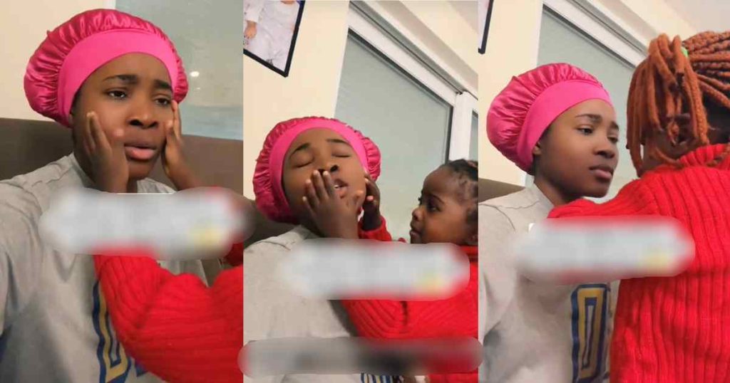 “correct-her-immediately”-–-2-year-old-playfully-h!ts-mum’s-face-for-refusing-a-mouth-to-mouth-k!ss-(watch)