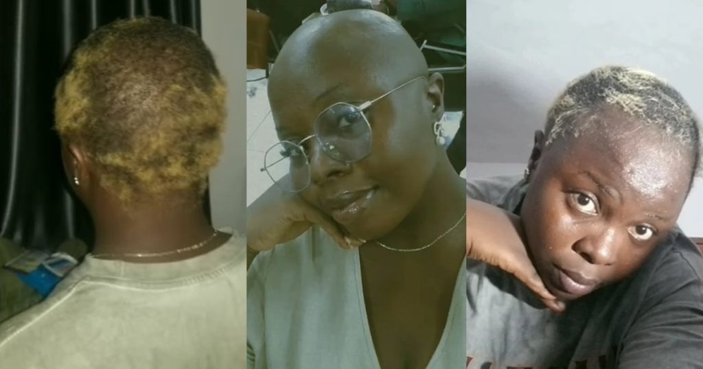 “you-can’t-dye-and-relax”-–-woman-goes-b@ld-after-relaxing-and-tinting-her-hair-to-get-wavy-curls-(watch)