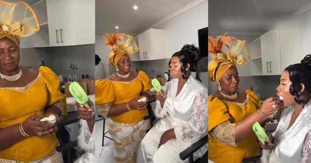 “fruit-of-the-womb”-–-bride-consumes-4-eggs-for-fertility-blessing-on-wedding-day-(video)