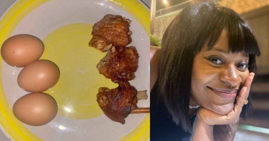 lady-gets-bl0cked-after-eating-3-small-pieces-of-turkey-and-eggs-at-a-friend’s-house