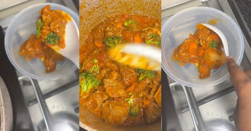 “for-boy-wey-go-still-brɘak-your-heart?”-–-tongue-w@gs-as-lady-dishes-out-boyfriend’s-portion-from-her-family’s-meal-(watch)