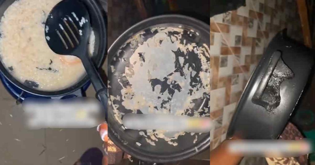 lady-shares-disappo!nting-experience-with-₦19,500-non-stick-pot-after-first-use-(watch)