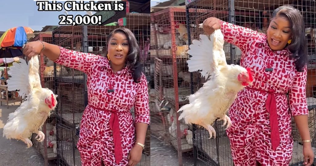 “na-this-christmas-go-be-the-‘silent-night”-–-popular-cook-expresses-shock-at-seeing-christmas-chicken-priced-at-₦25k-(video)