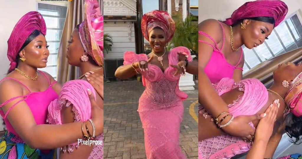 “wait-after-buying-asoebi”-–-friend-steps-in-as-a-bride-nearly-cancɘls-her-wedding-introduction-(watch)