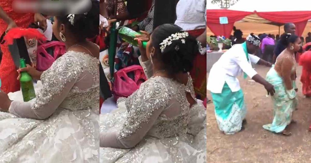 viral-video-of-bride-consuming-alcoh0l-on-her-wedding-day-sp@rks-reactions-online-(watch)