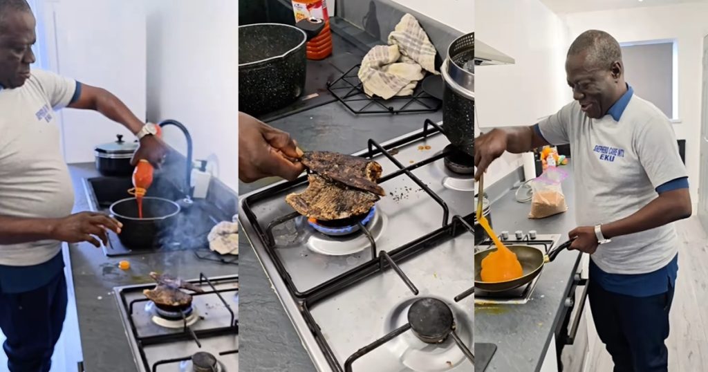 nigerian-father-warms-hearts-with-cooking-skills-after-visiting-his-daughter-for-omugwo-(watch)