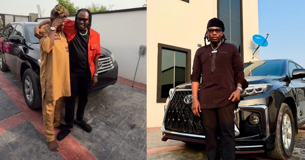singer-qdot-gifts-his-father-a-brand-new-car-(watch)