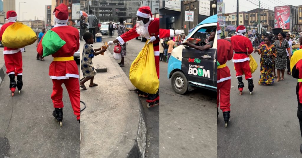 lovely-moment-santa-claus-visits-lagos-streets-to-gift-passers-by-(video)