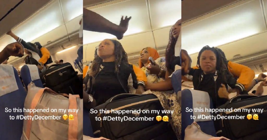 ladies-f!ght-overhead-bin-on-delayed-flight-(watch)
