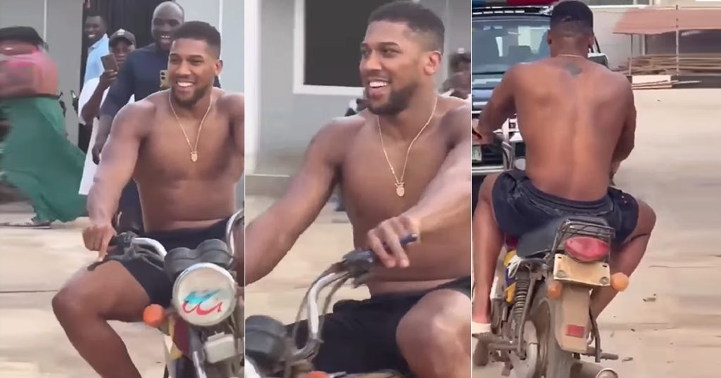 “na-this-guy-enjoy-this-holiday-pass”-–-netizens-react-to-video-of-anthony-joshua-riding-an-okada-(video)