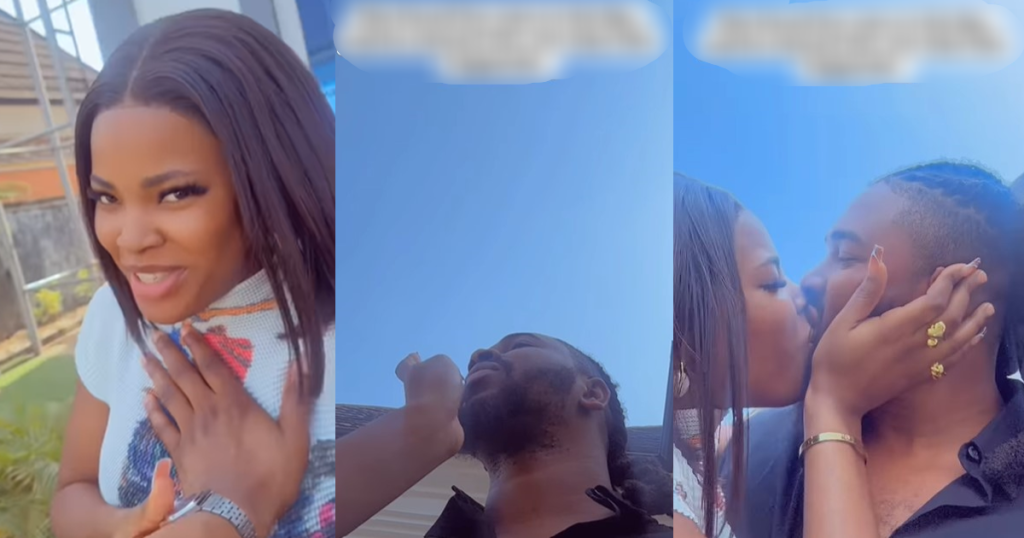 a-couple-gets-passionate-in-public-as-a-man-wipes-the-lipstick-from-his-girlfriend’s-lips-while-k!ssing-(watch)
