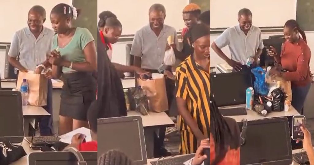 heartwarming-moment-oau-students-surprise-their-lecturer-with-multiple-gifts-in-class-(watch)
