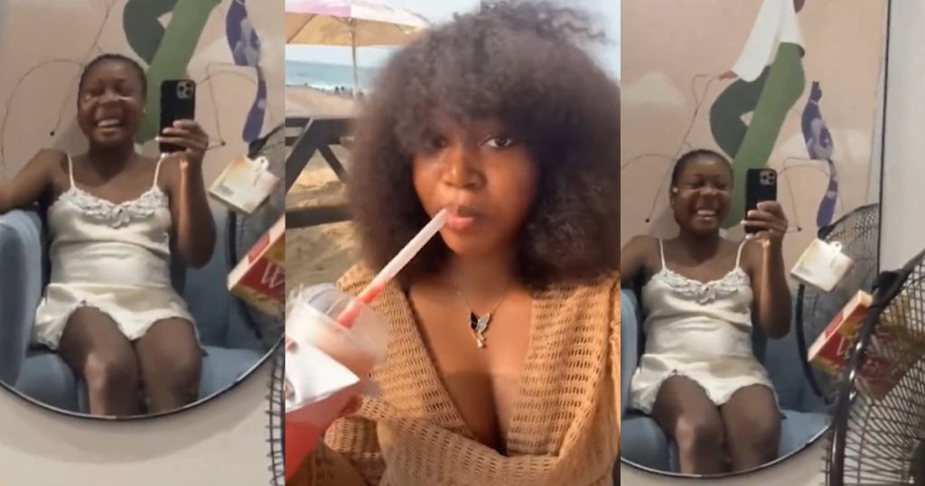 “a-mirror-with-inbuilt-filter”-–-lady-surprised-by-her-reflection-after-buying-a-mirror-in-lagos-traffic-(watch)