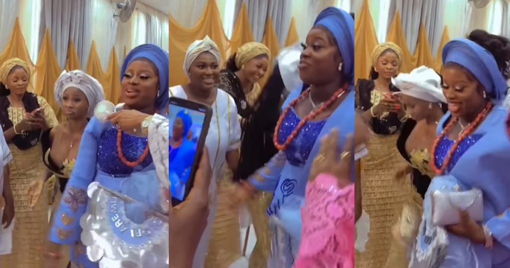 “you-no-gree-move-on-even-as-you-marry”-–-moment-a-newlywed-bride-throws-sh@de-at-her-ex-boyfriend-on-her-wedding-day-(video)