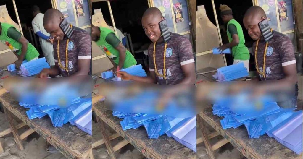 man-devises-an-unusual-method-to-communicate-with-his-partner-over-the-phone-while-working-(watch)