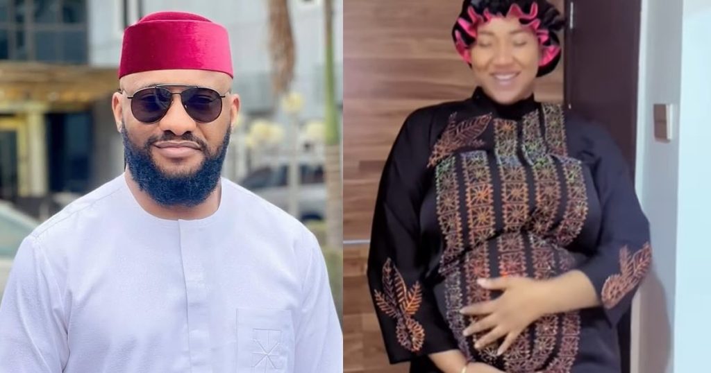 actor-yul-edochie-shares-a-video-of-his-wife,-judy-austin,-with-a-baby-bump-as-he-declares-himself-“the-baddest-striker.”-(watch)