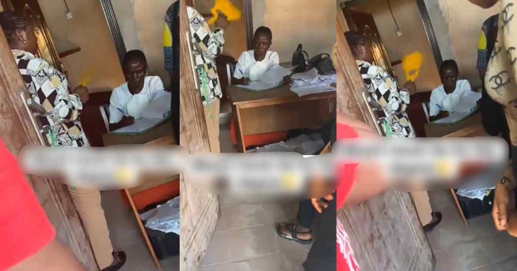 “wetin-i-never-do-for-this-degree”-–-female-student-‘fans’-university-official-in-the-office-(watch)