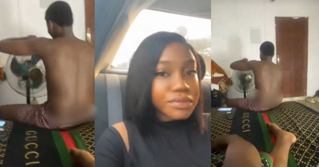 “i’m-dating-for-love”-–-lady-shares-video-of-boyfriend-trying-to-fix-broken-fan-(watch)