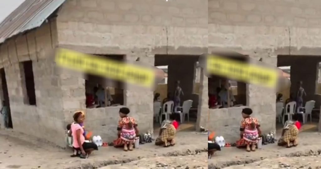 pastor-allegedly-pun!shes-latecomers-by-making-them-kneel-at-church-entrance-(video)