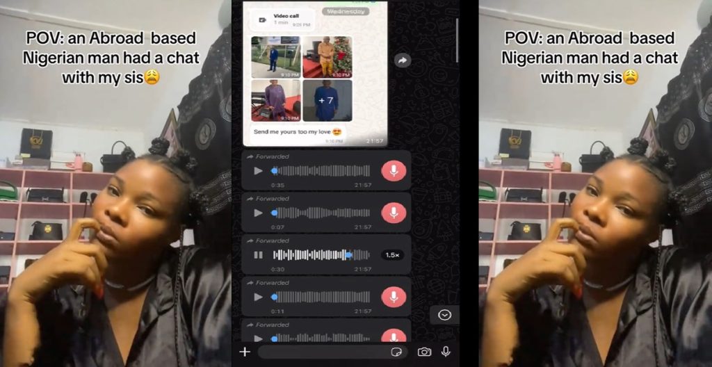“you-must-be-pregnant-this-year…”-–-lady-shares-the-shocking-demand-a-nigerian-man-living-abroad-gave-her-sister-to-become-his-wife-(video