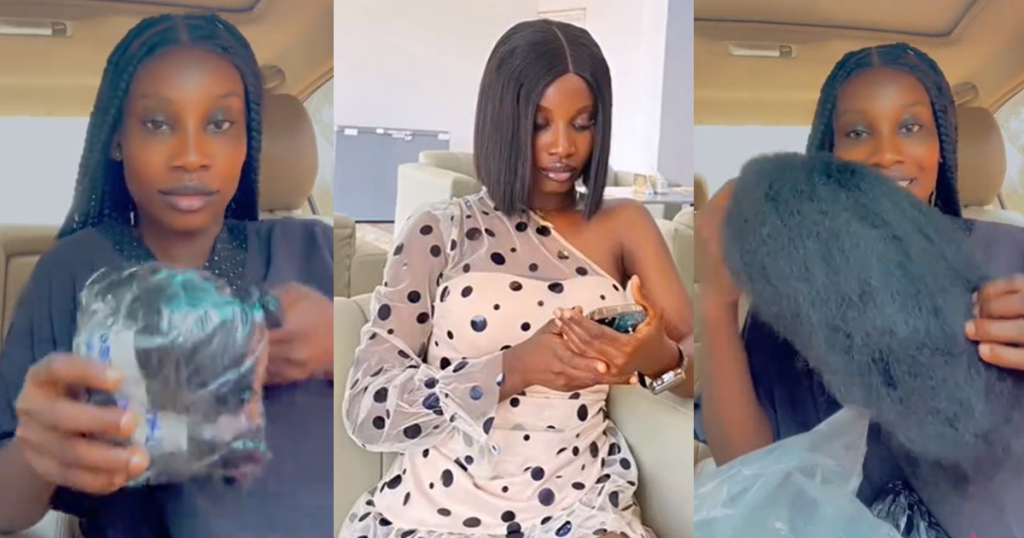 lady-reveals-the-‘sponge-looking-wig’-her-paternal-aunt-sent-to-her-for-her-final-year-sign-out-(watch)