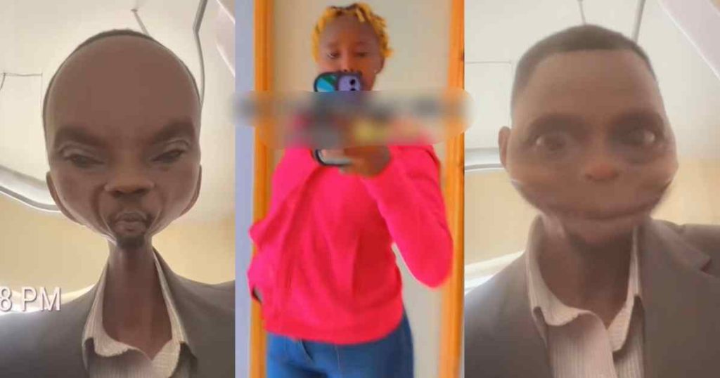 man-showcases-his-inner-child-with-face-filters-after-his-daughter-leaves-her-phone-with-him-(watch)