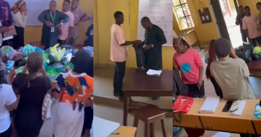 adorable-moment-students-surprise-their-lecturer-with-gifts-to-celebrate-the-arrival-of-his-newborn-baby-boy-(watch)