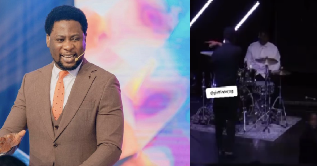 “stop-that-get-off-from-here-leave-that-place.”-–-pastor-femi-lazarus-sends-his-drummer-away-for-disrupting-his-sermon-(video)