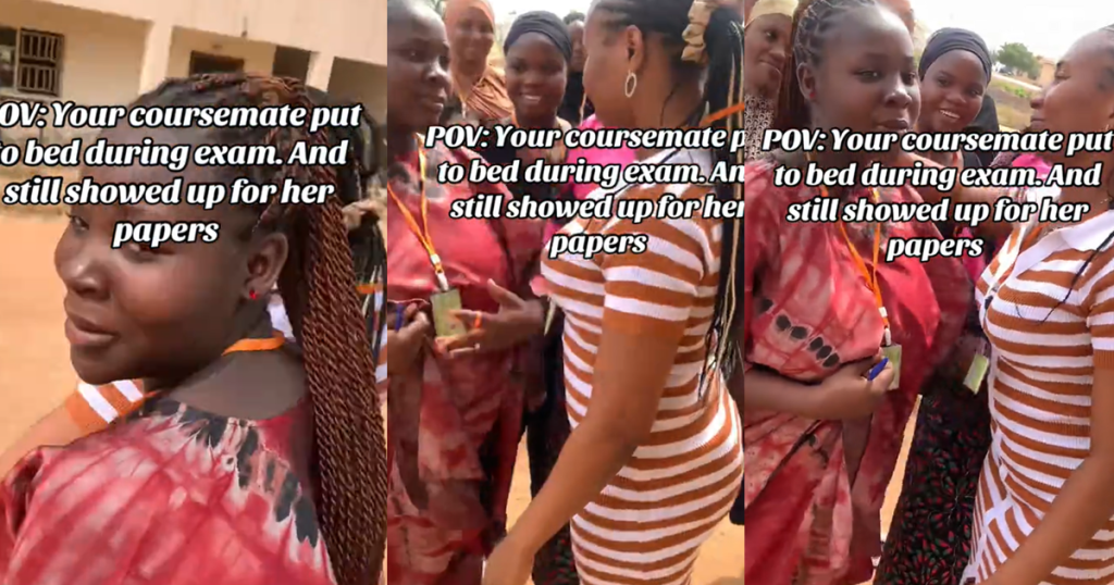 students-celebrate-as-their-course-mate-showed-up-for-her-exams-after-delivering-a-baby-boy-(video)