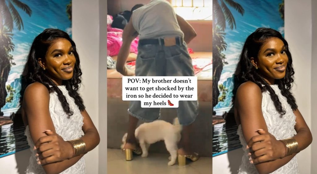 “my-brother-doesn’t-want-to-get-shocked-by-the-iron-so-he-decided-to-wear-my-heels”-–-lady-(video)
