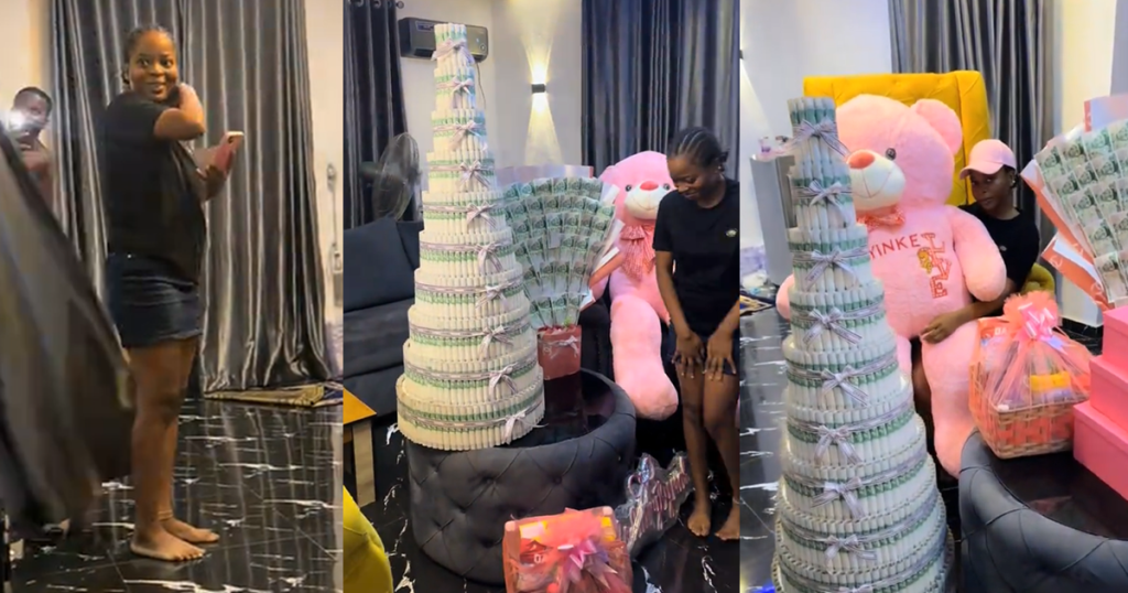 lady-who-thought-she-would-get-no-gifts-for-her-birthday-because-it-was-ramadan-season-gets-surprised-(watch)