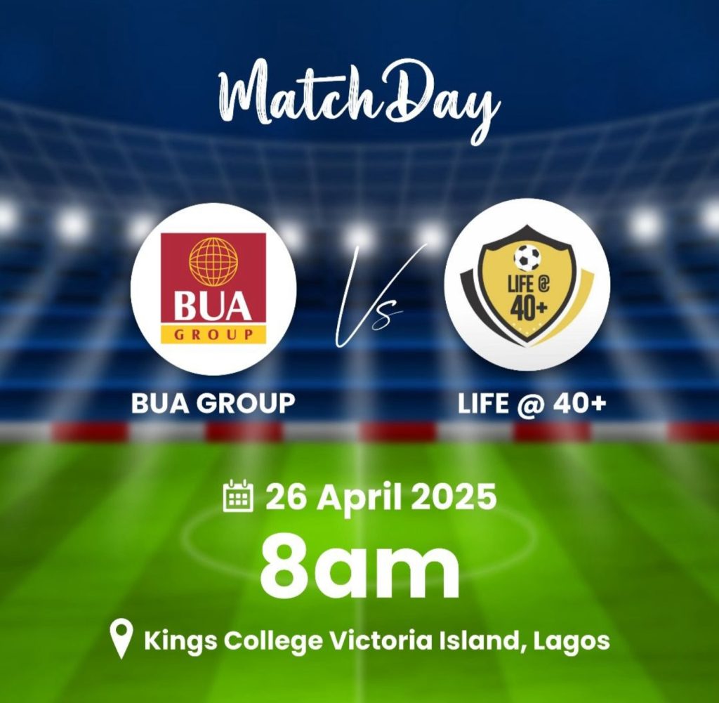 bua-to-face-life@40+-team-in-friendly-football-match-at-kings-college,-lagos,-april-26