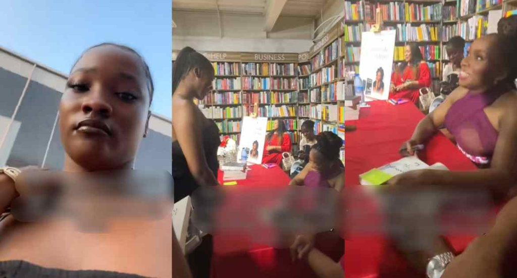 “dream-come-true”-–-lady-shares-how-she-forgot-her-words-after-queuing-for-hours-to-meet-her-idol,-chimamanda-adichie-(video)