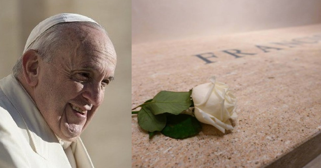 the-vatican-releases-pictures-of-pope-francis’s-t0mb-in-rome-basilica-as-it-opens-it-up-to-the-public-(images)